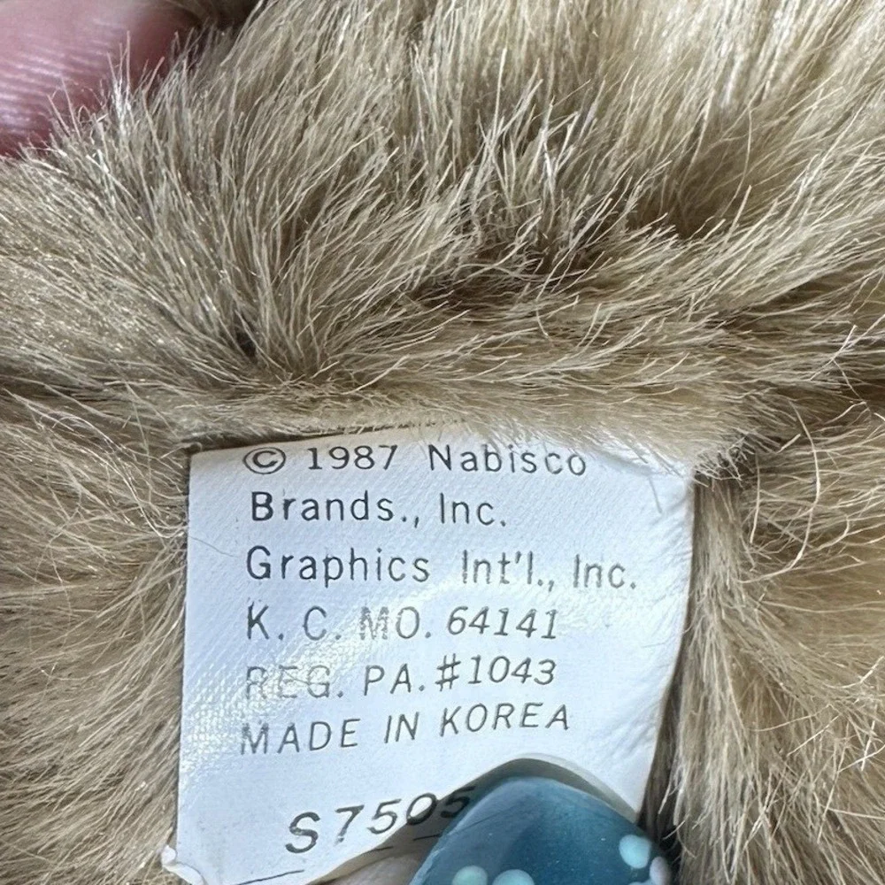 Vintage‎ 1987 Nabisco Butterfinger Sweater Teddy Bear Plush Stuffed Animal Toy